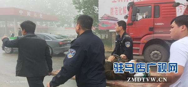 老人病癥突發(fā)街頭倒地 四輔警危機之中伸出援手