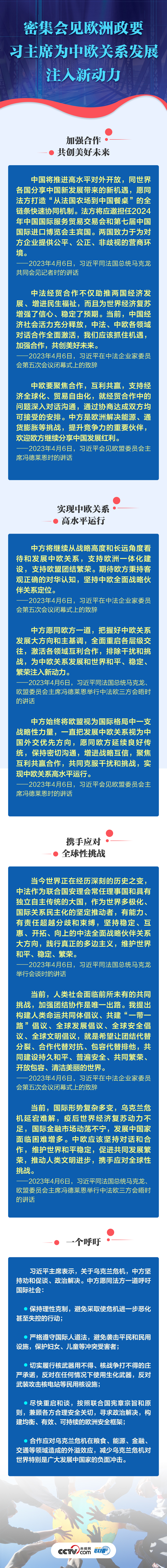 聯(lián)播+ | 密集會(huì)見歐洲政要 習(xí)主席為中歐關(guān)系發(fā)展注入新動(dòng)力