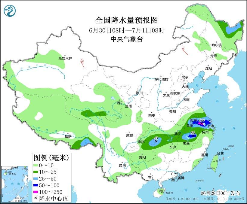 北方強(qiáng)對(duì)流南方強(qiáng)降水 華北黃淮等地高溫再起