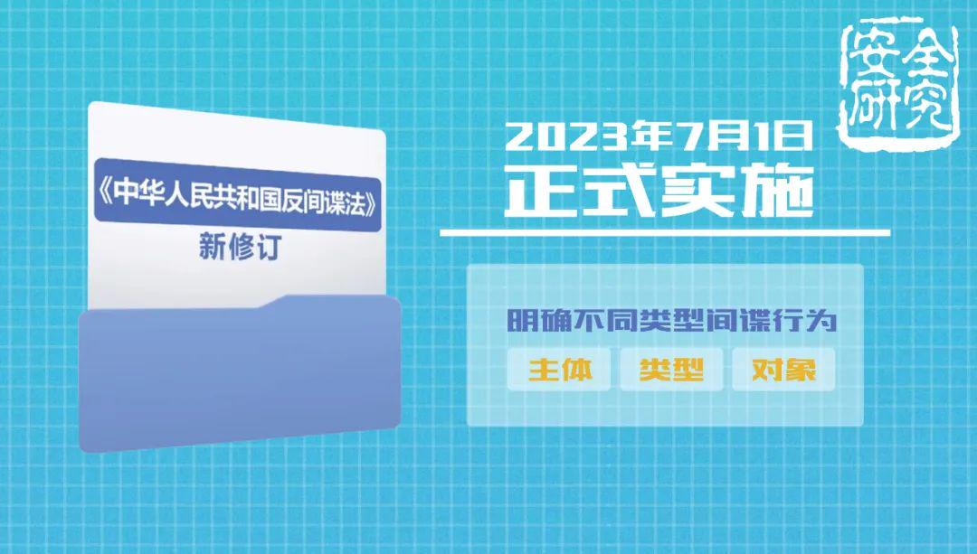 新修訂的《反間諜法》，了解一下！