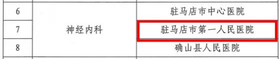 駐馬店市第一人民醫(yī)院新增5個駐馬店市臨床重點?？? width=